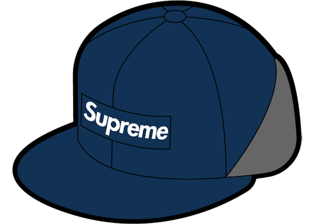 Supreme WINDSTOPPER Earflap Box Logo New Era Washed Navy - vue secondaire A