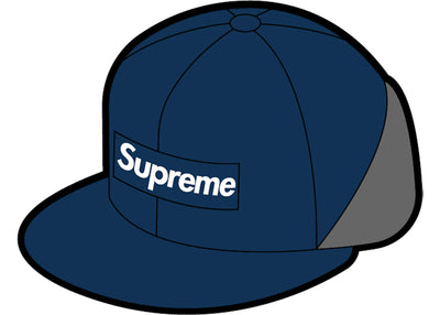 Supreme WINDSTOPPER Earflap Box Logo New Era Washed Navy