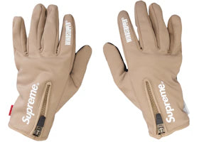 Supreme WINDSTOPPER Zip Gloves Taupe