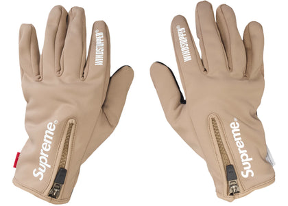 Supreme WINDSTOPPER Zip Gloves Taupe - product view 2