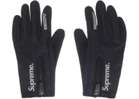 Supreme WINDSTOPPER Zip Gloves (FW25) Black