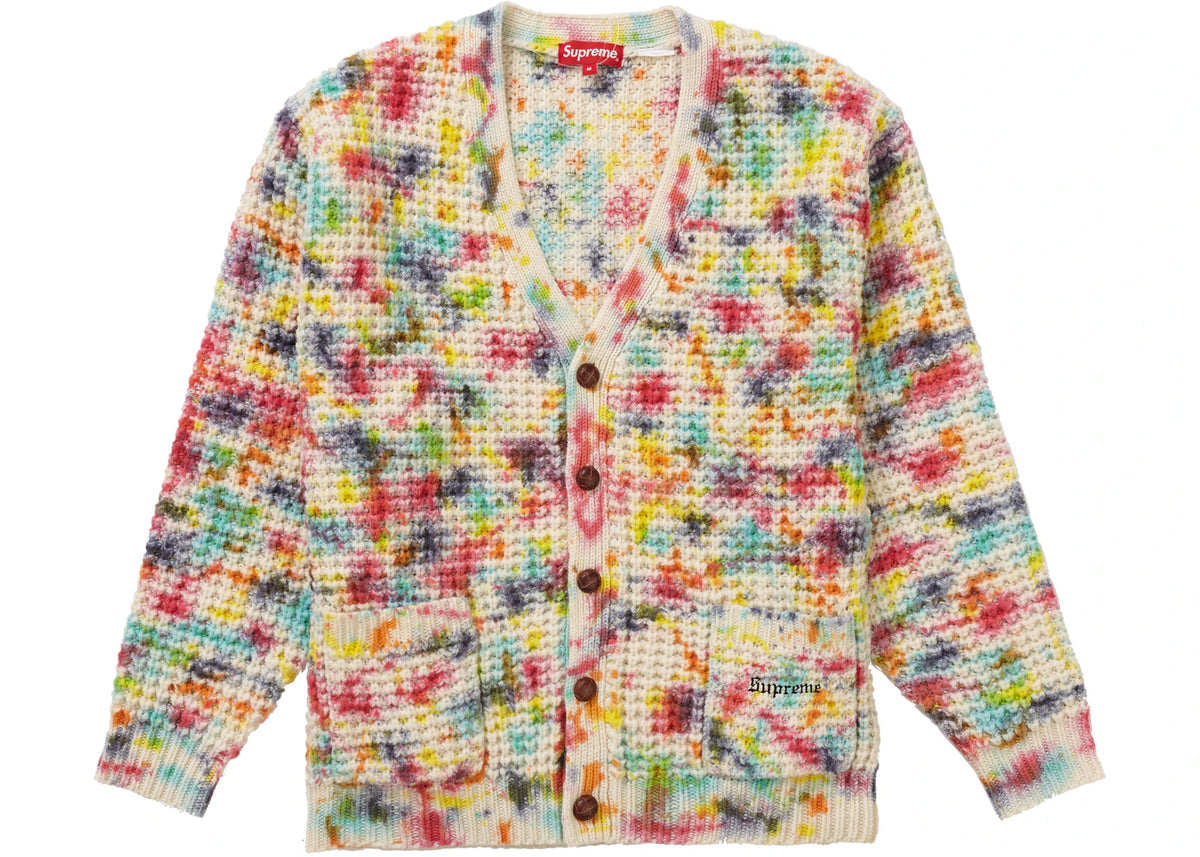 Supreme Waffle Knit Cardigan Tie Dye - vue secondaire A