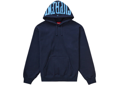 Supreme Warm Up Hooded Sweatshirt SS24 Navy - apparel view 2