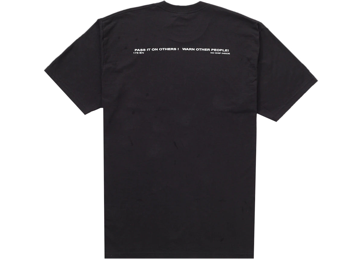 Supreme Warning Tee Black - vue secondaire A