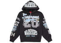 Supreme Warriors Applique Zip Up Hooded Sweatshirt Black