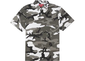 Supreme Washed Camo Polo Snow Camo