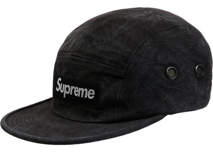 Supreme Washed Canvas Camp Cap (FW19) Black - product view 2