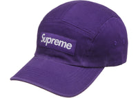 Supreme Washed Chino Twill Camp Cap (FW21) Dark Purple