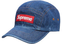 Supreme Washed Chino Twill Camp Cap (FW22) Denim