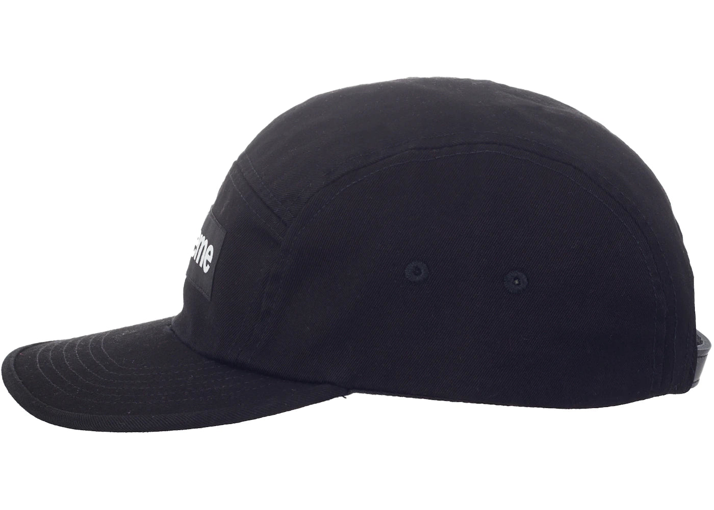 Supreme Washed Chino Twill Camp Cap (FW23) Black - vue secondaire B
