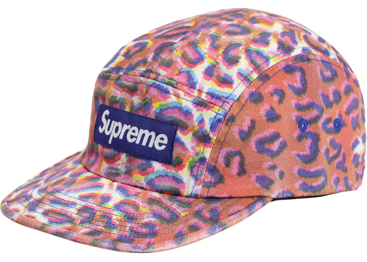 Supreme Washed Chino Twill Camp Cap (FW24) Leopard - vue secondaire A