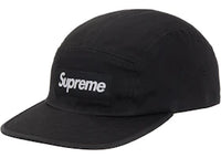 Supreme Washed Chino Twill Camp Cap (FW25) Black
