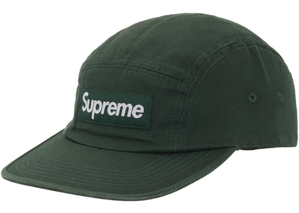 Supreme Washed Chino Twill Camp Cap (FW25) Green - authentic Supreme product