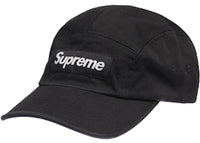 Supreme Washed Chino Twill Camp Cap Cap (SS22) Black