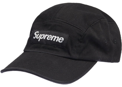 Supreme Washed Chino Twill Camp Cap Cap (SS22) Black - product view 2