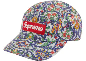 Supreme Washed Chino Twill Camp Cap (SS23) Tapestry - vue 360