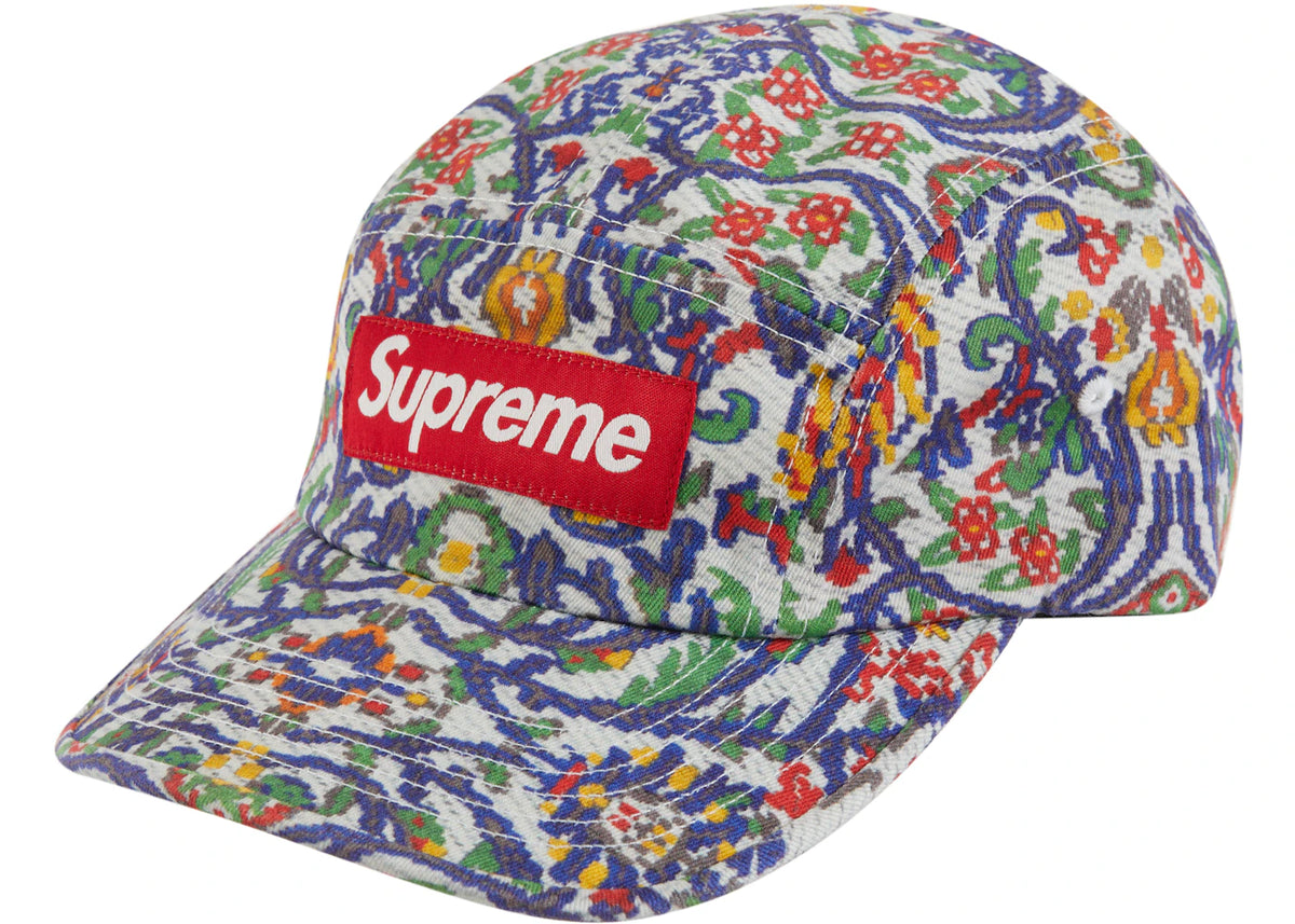 Supreme Washed Chino Twill Camp Cap (SS23) Tapestry - vue secondaire A
