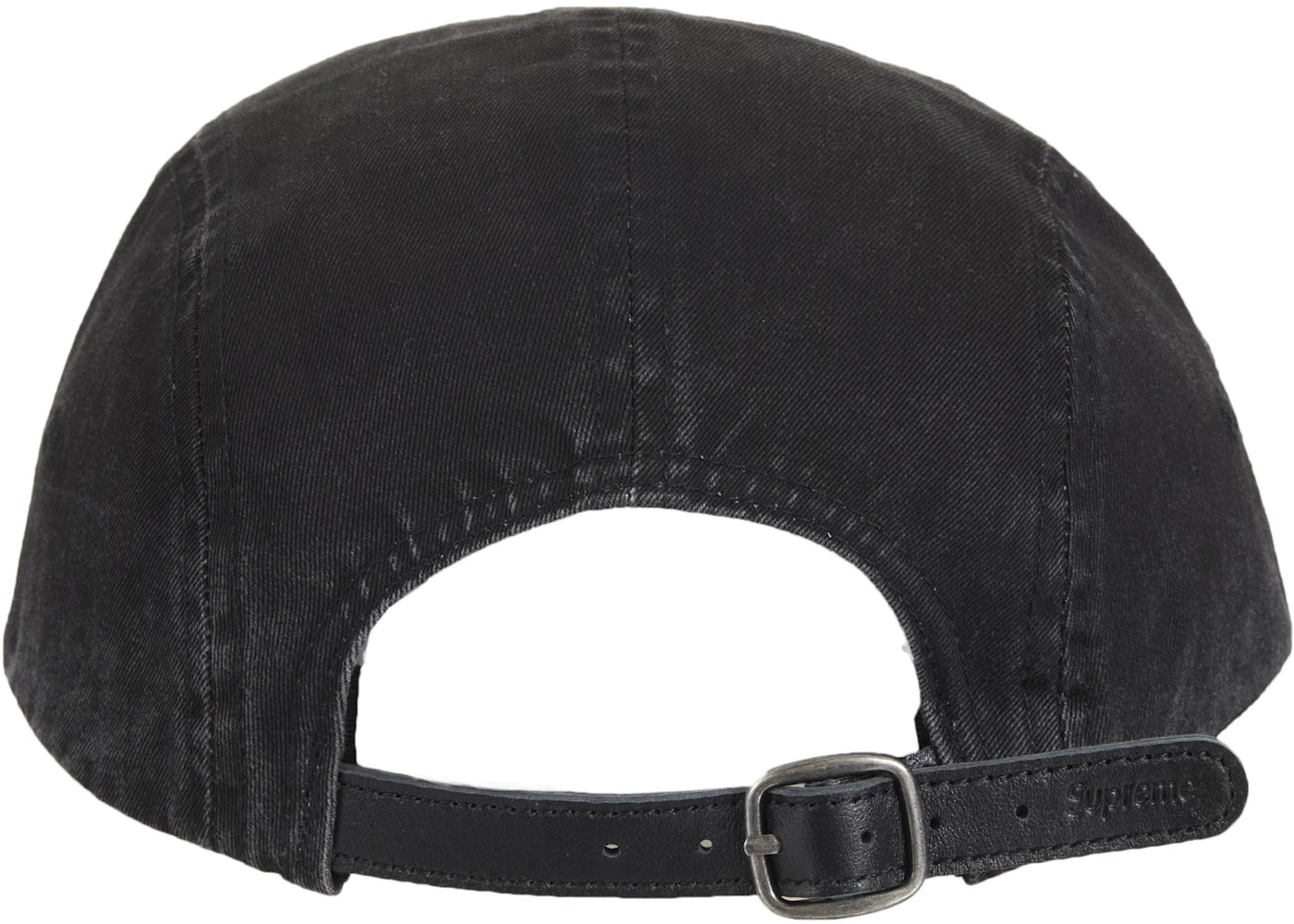 Supreme Washed Chino Twill Camp Cap (SS25) Black - vue secondaire B
