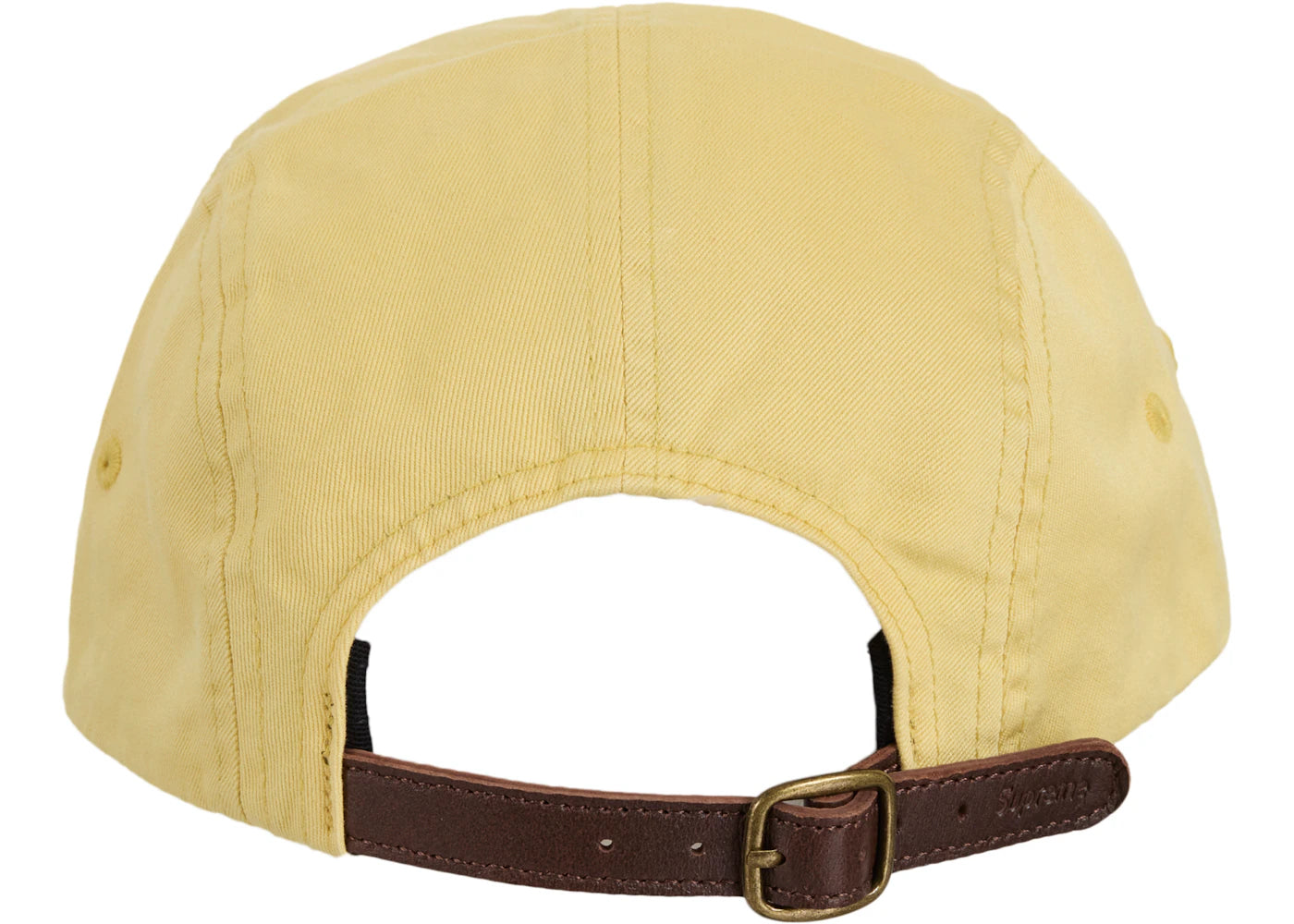 Supreme Washed Chino Twill Camp Cap (SS25) Light Yellow - vue secondaire B
