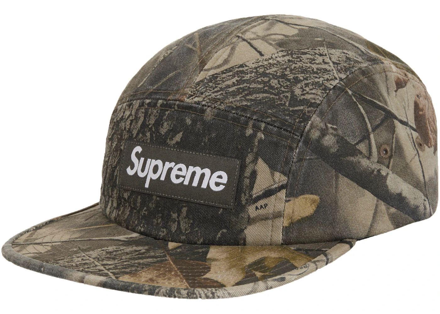 Supreme Washed Chino Twill Camp Cap (SS25) Realtree Hardwoods Camo - vue secondaire A