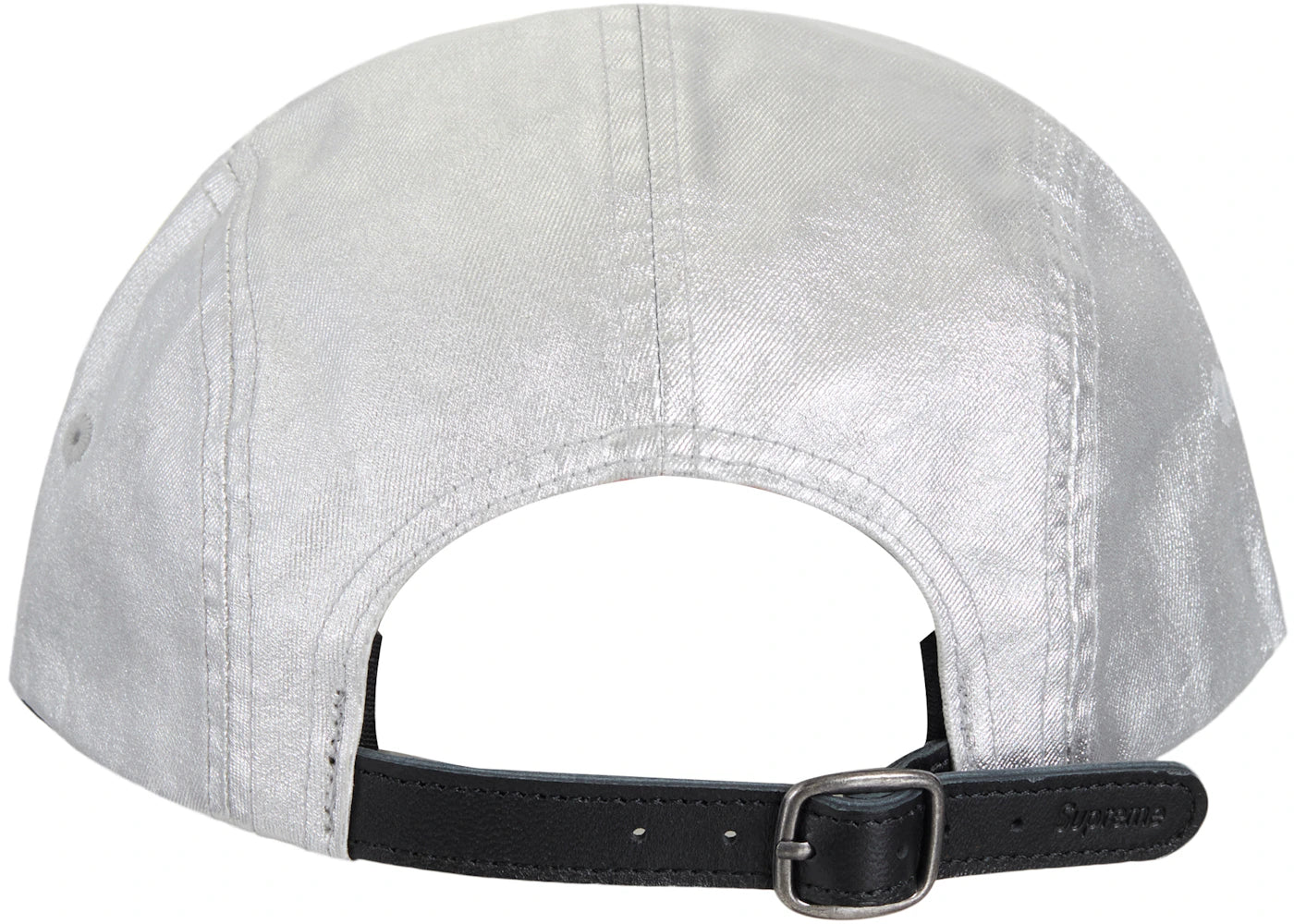 Supreme Washed Chino Twill Camp Cap (SS25) Silver - vue secondaire B