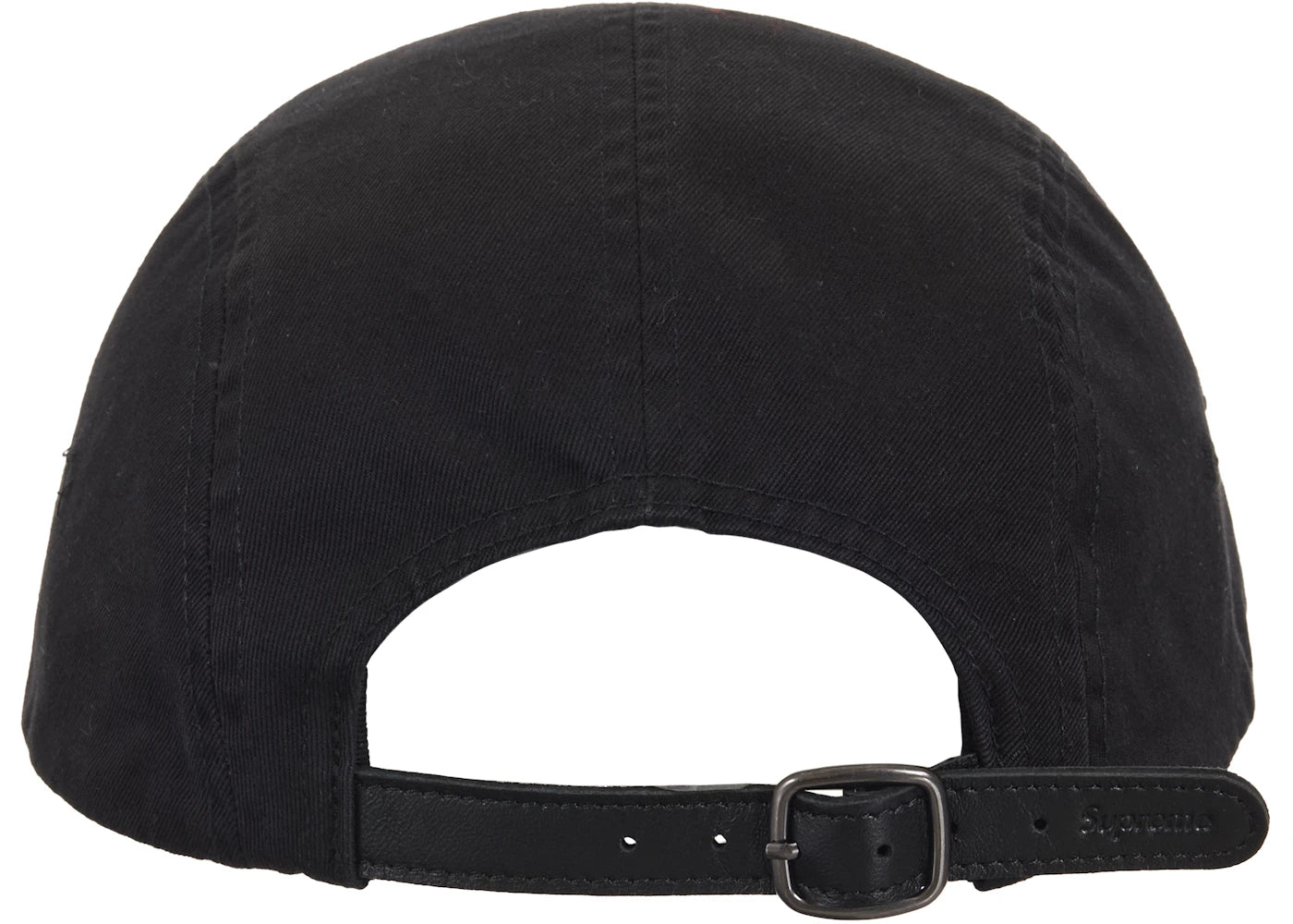 Supreme Washed Chino Twill Camp Cap (SS26) Black - vue secondaire B
