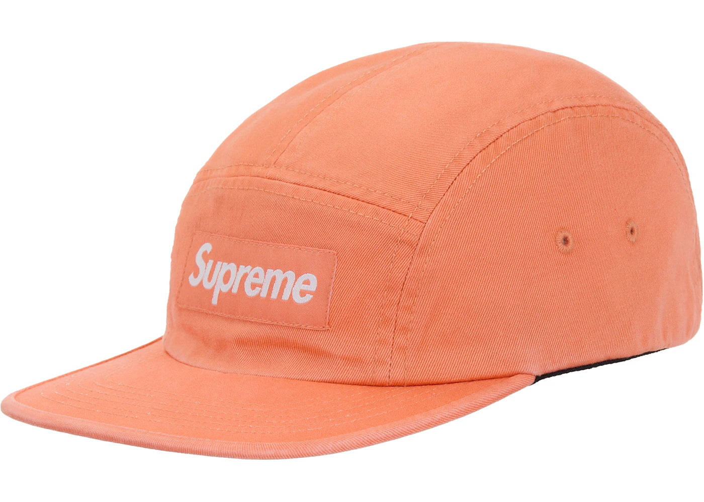 Supreme Washed Chino Twill Camp Cap (SS26) Peach - vue secondaire A