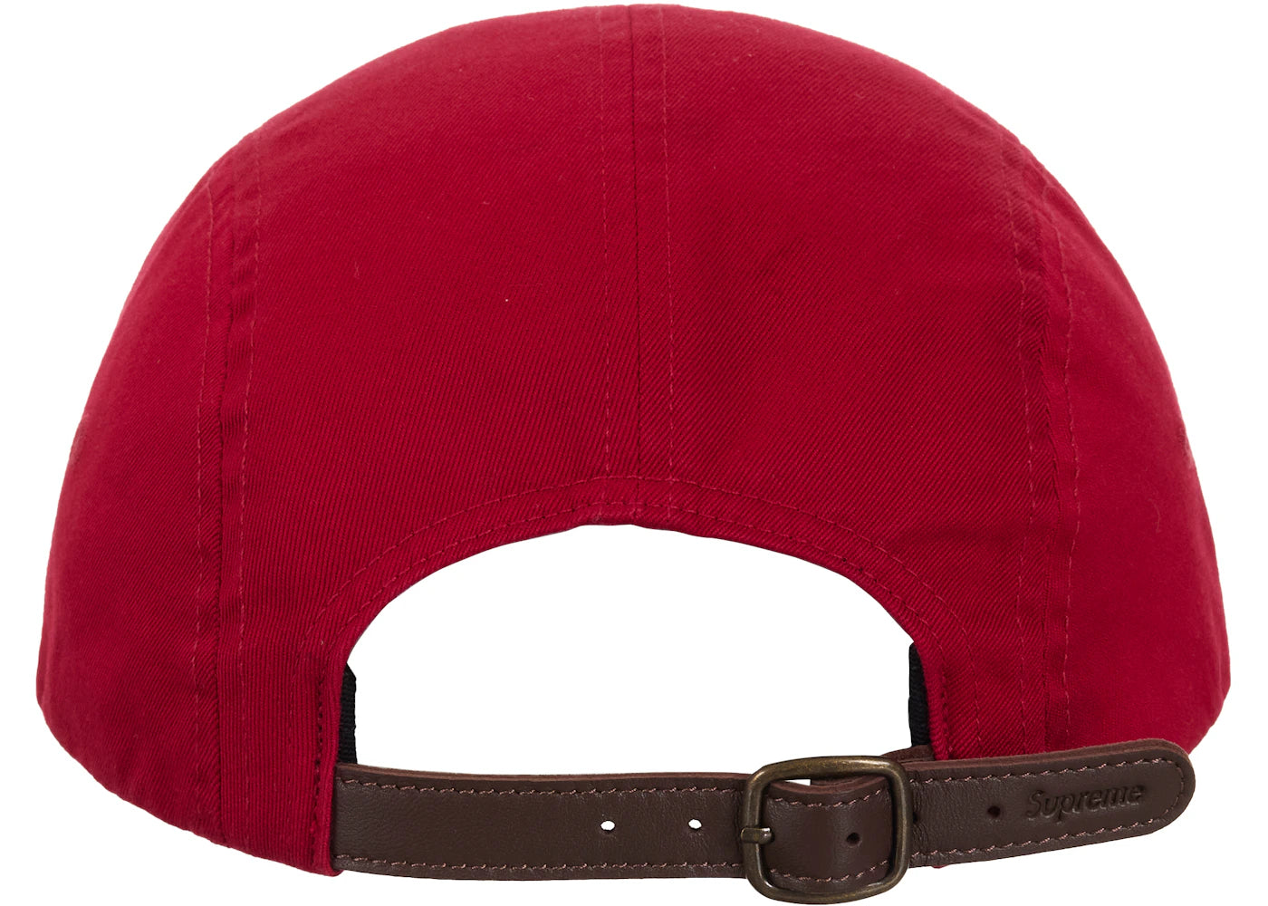 Supreme Washed Chino Twill Camp Cap (SS26) Red - vue secondaire B