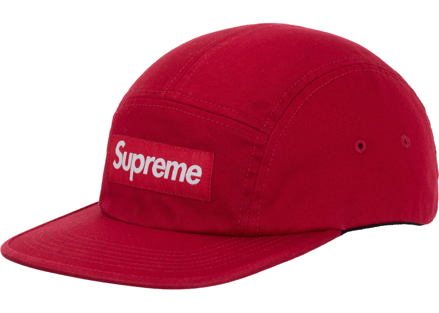 Supreme Washed Chino Twill Camp Cap (SS26) Red - vue secondaire A