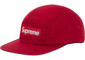 Supreme Washed Chino Twill Camp Cap (SS26) Red