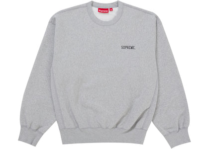 Supreme Washed Crewneck Grey - authentic Supreme product