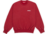 Supreme Washed Crewneck Red