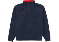Supreme Washed Half Zip Pullover Navy