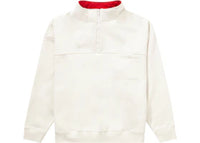Supreme Washed Half Zip Pullover Stone