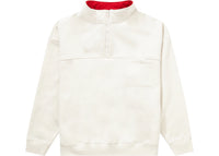 Supreme Washed Half Zip Pullover Stone