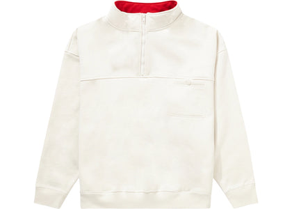 Supreme Washed Half Zip Pullover Stone - product view 2