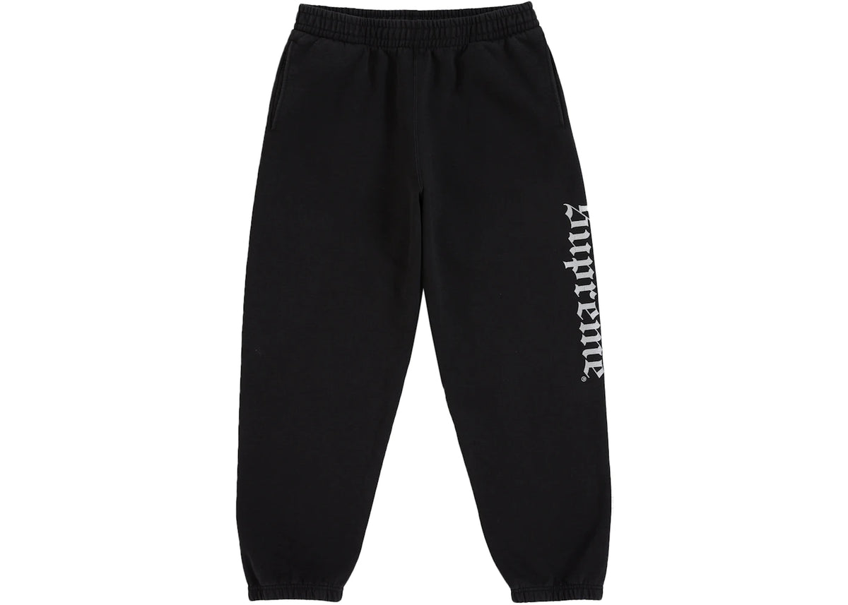 Supreme Washed Old English Sweatpant Black - vue secondaire A