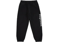 Supreme Washed Old English Sweatpant Black