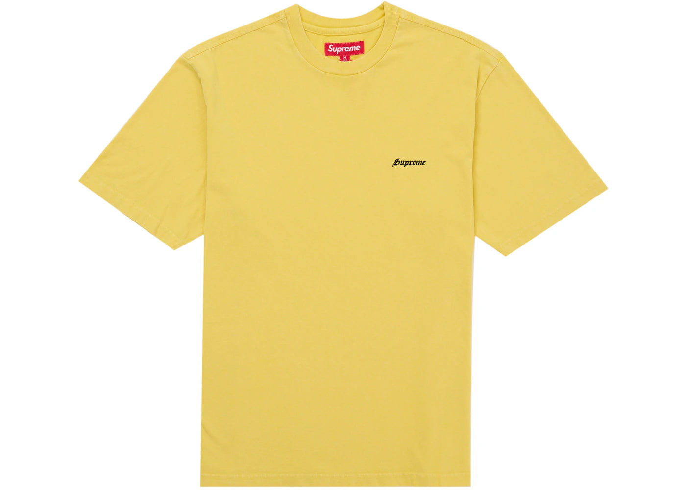 Supreme Washed S/S Top (SS26) Yellow - vue 360