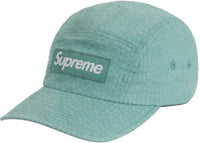 Supreme Washed Seersucker Camp Cap Sage
