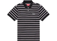 Supreme Washed Stripe Polo Black