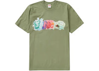 Supreme Watercolor Tee Light Olive