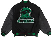 Supreme Wave Varsity Jacket Black