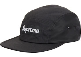 Supreme Waxed Ripstop Camp Cap Black - vue 360