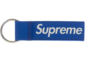 Supreme Webbing Keychain Blue - vue 360
