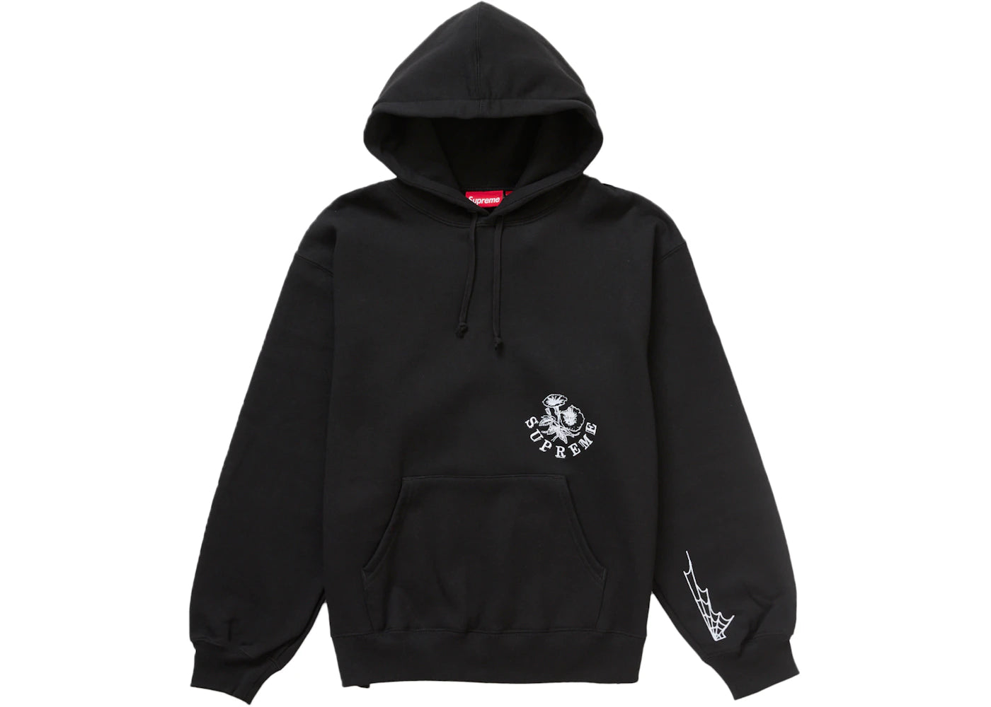 Supreme Wild Embroidered Hooded Sweatshirt Black - vue secondaire B