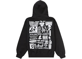 Supreme Wild Embroidered Hooded Sweatshirt Black - authentic Supreme apparel