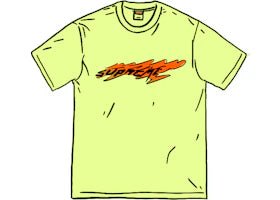 Supreme Wind Tee Bright Yellow/Purple