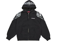 Supreme Wings Zip Up Hooded Sweatshirt (FW25) Black