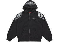 Supreme Wings Zip Up Hooded Sweatshirt (FW25) Black